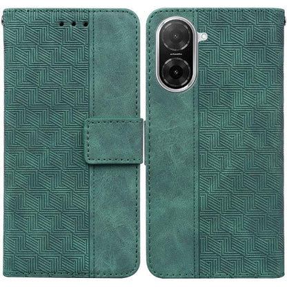 Geometric Embossed Leather Phone Case
