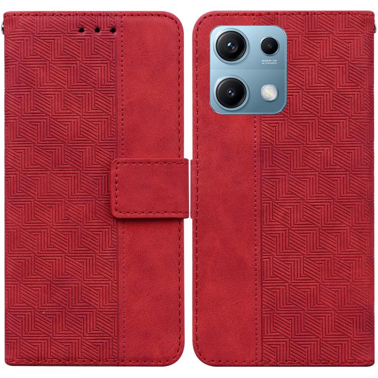 Geometric Embossed Leather Phone Case