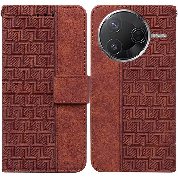 Geometric Embossed Leather Phone Case, For Redmi Note 14S 4G, For Redmi K80 / K80 Pro / Xiaomi Poco F7 Pro, For Redmi Note 14 4G 164.84mm, For Redmi Turbo 4 / Xiaomi Poco X7 Pro