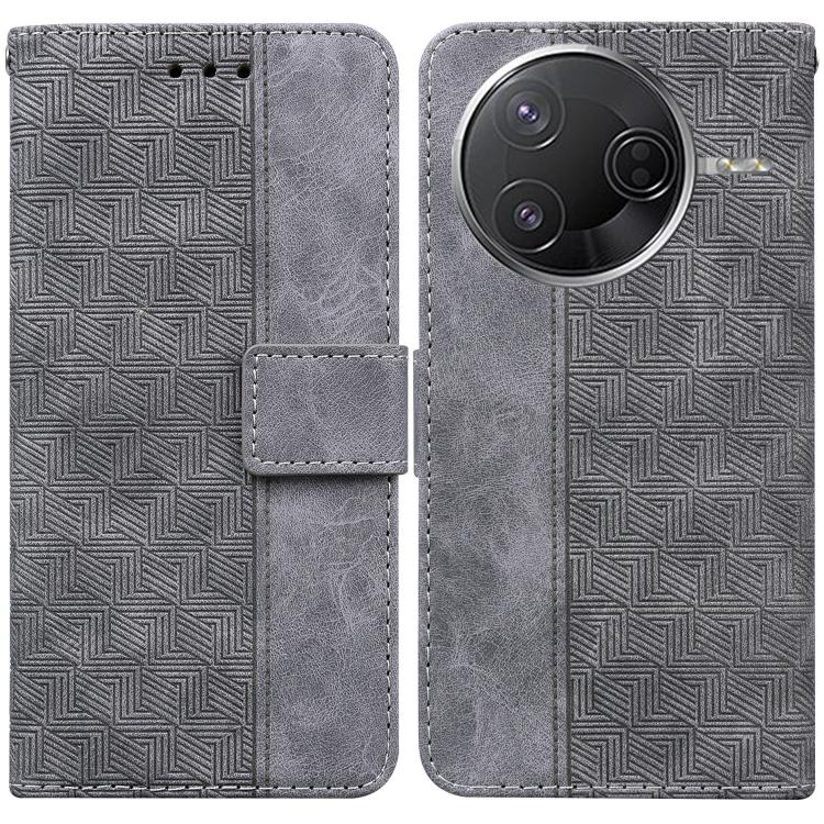 Geometric Embossed Leather Phone Case