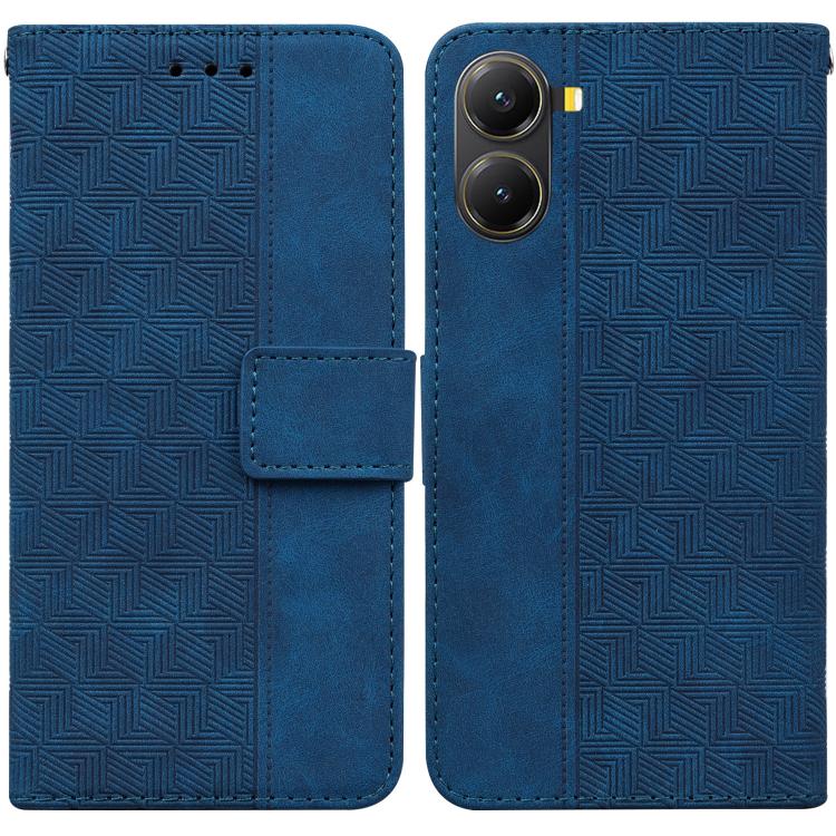 Geometric Embossed Leather Phone Case