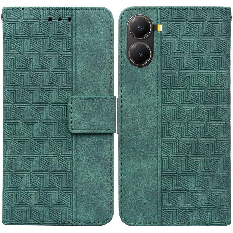 Geometric Embossed Leather Phone Case