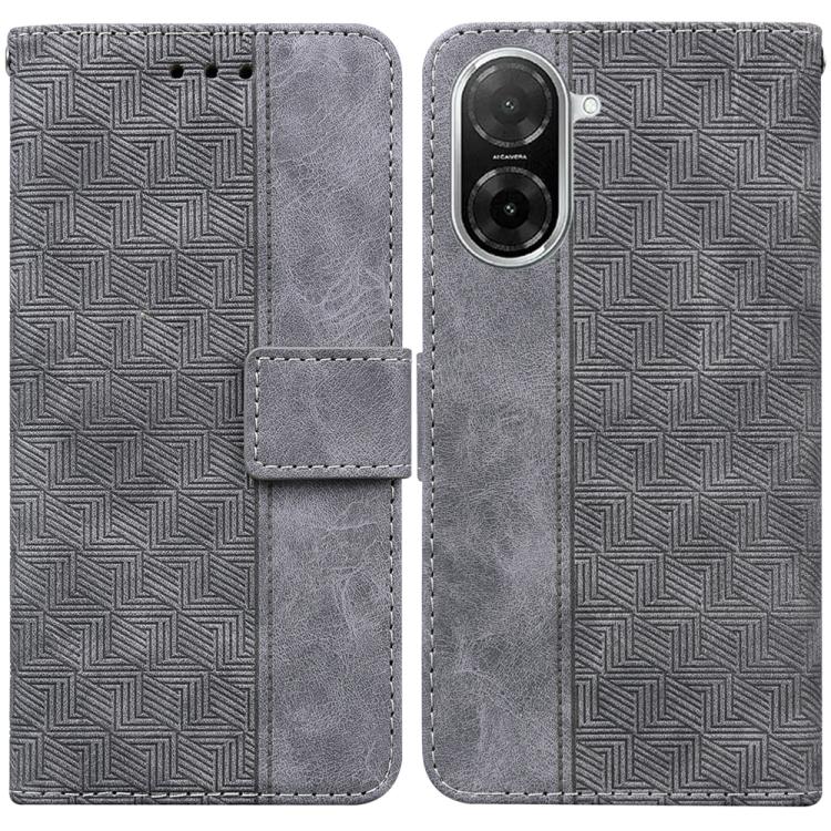 Geometric Embossed Leather Phone Case