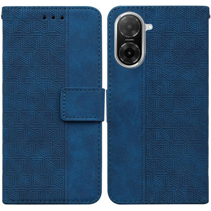 Geometric Embossed Leather Phone Case