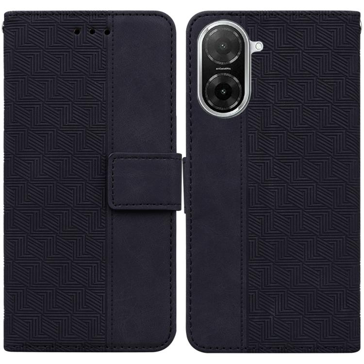 Geometric Embossed Leather Phone Case