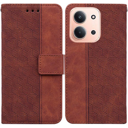 Geometric Embossed Leather Phone Case