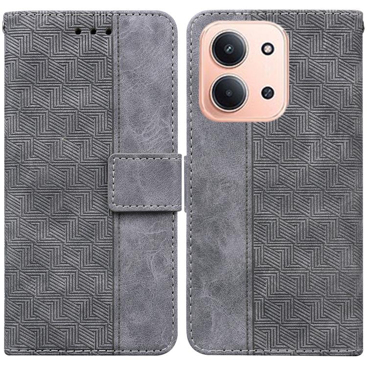 Geometric Embossed Leather Phone Case