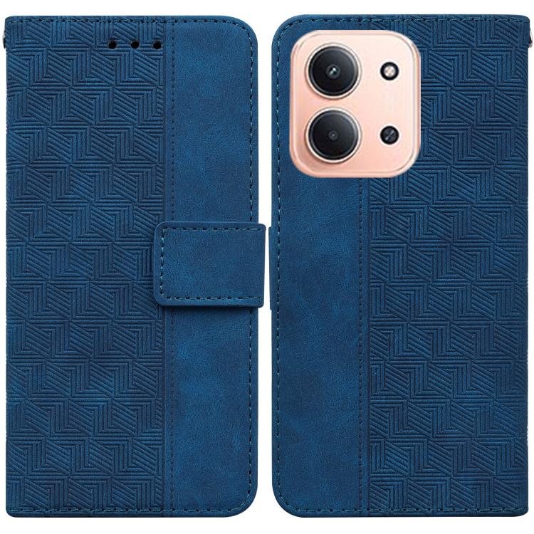 Geometric Embossed Leather Phone Case, For Redmi Note 15 4G / 5G Global 164mm / Poco M8 5G, For Redmi Note 15 Pro 4G Global 163.2mm, For Redmi Note 15 Pro 5G Global 163.6mm, For Redmi 15C 5G / 4G EU 173mm / Poco C85 5G