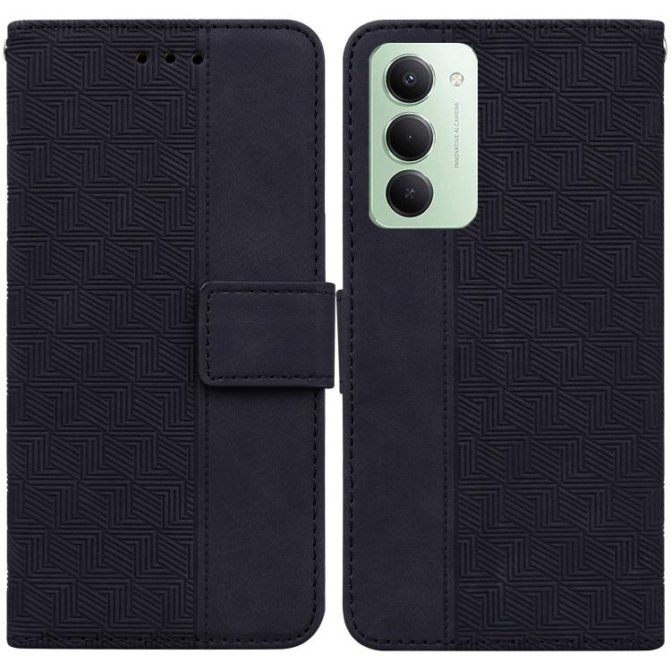 Geometric Embossed Leather Phone Case, For Redmi 15 5G Global / 15 4G SEA 169.5mm, For Redmi 15 5G / 4G EU 171mm, For Redmi A5 4G 173.3mm, For Redmi A5 4G 171.7mm