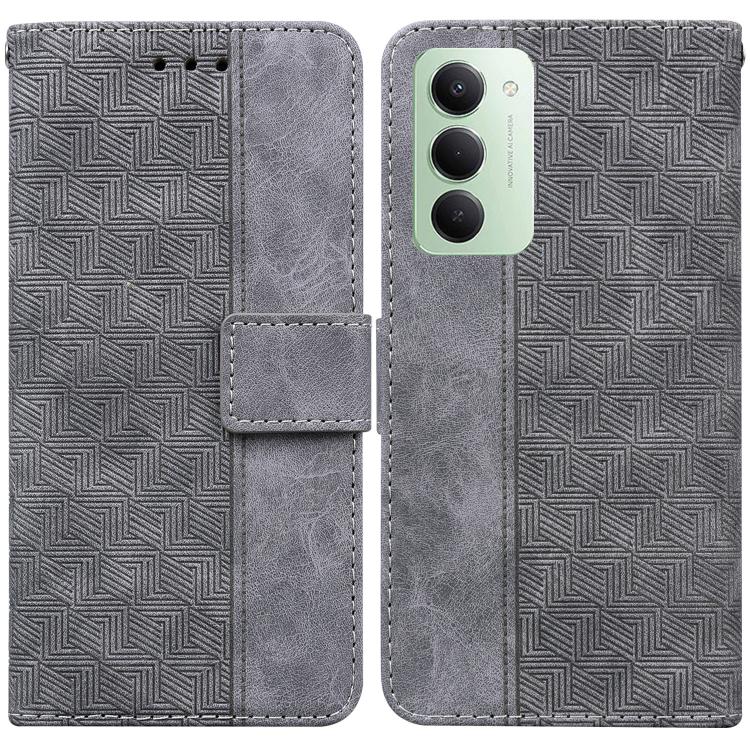 Geometric Embossed Leather Phone Case, For Redmi 15 5G Global / 15 4G SEA 169.5mm, For Redmi 15 5G / 4G EU 171mm, For Redmi A5 4G 173.3mm, For Redmi A5 4G 171.7mm