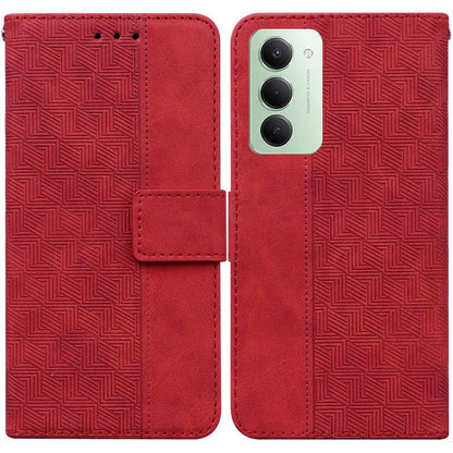 Geometric Embossed Leather Phone Case, For Redmi 15 5G Global / 15 4G SEA 169.5mm, For Redmi 15 5G / 4G EU 171mm, For Redmi A5 4G 173.3mm, For Redmi A5 4G 171.7mm
