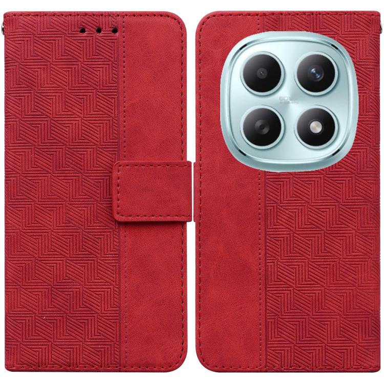 Geometric Embossed Leather Phone Case