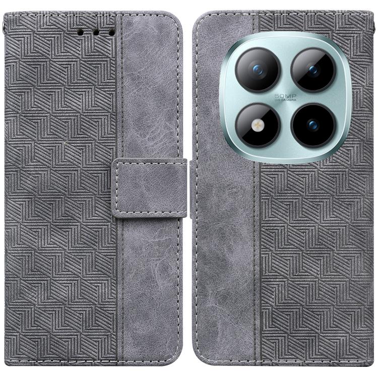 Geometric Embossed Leather Phone Case