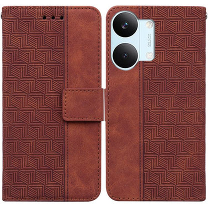 Geometric Embossed Leather Phone Case, For Redmi A7 Pro 4G / 5G 171mm / Poco C85x 5G, For Redmi Turbo 5 Max 5G / Poco X8 Pro Max 5G, For Redmi Turbo 5 5G / Poco X8 Pro 5G, For Redmi Note 15 Pro+ 5G 163.3mm / Poco M8 Pro 5G