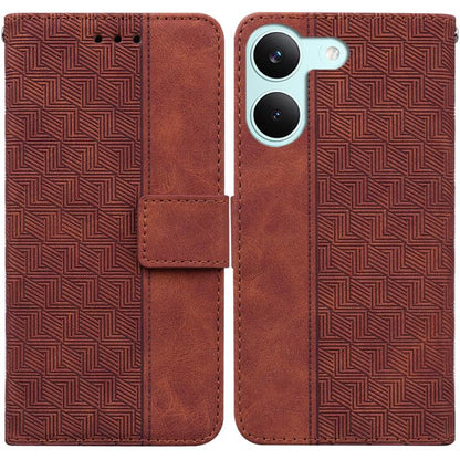 Geometric Embossed Leather Phone Case, For Redmi A7 Pro 4G / 5G 171mm / Poco C85x 5G, For Redmi Turbo 5 Max 5G / Poco X8 Pro Max 5G, For Redmi Turbo 5 5G / Poco X8 Pro 5G, For Redmi Note 15 Pro+ 5G 163.3mm / Poco M8 Pro 5G