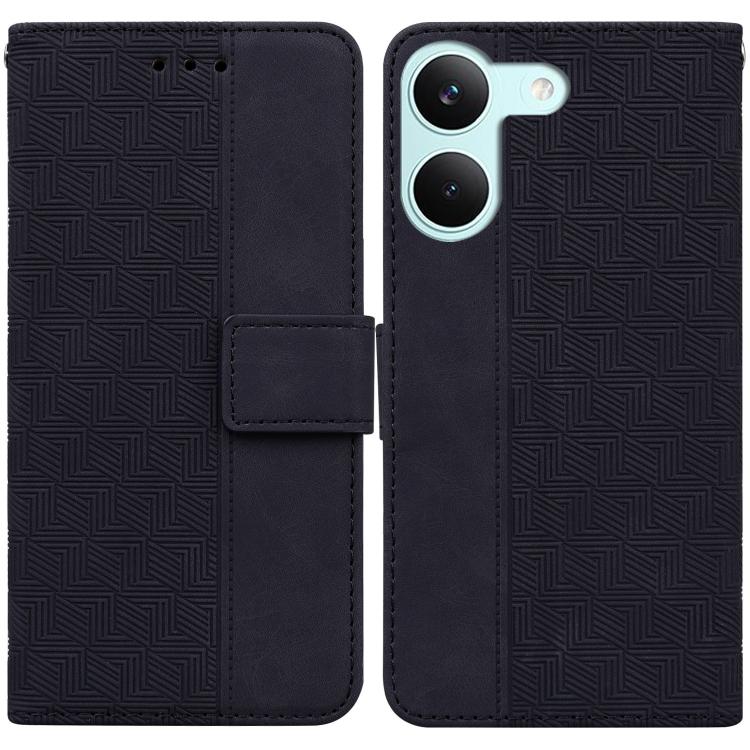 Geometric Embossed Leather Phone Case, For Redmi A7 Pro 4G / 5G 171mm / Poco C85x 5G, For Redmi Turbo 5 Max 5G / Poco X8 Pro Max 5G, For Redmi Turbo 5 5G / Poco X8 Pro 5G, For Redmi Note 15 Pro+ 5G 163.3mm / Poco M8 Pro 5G