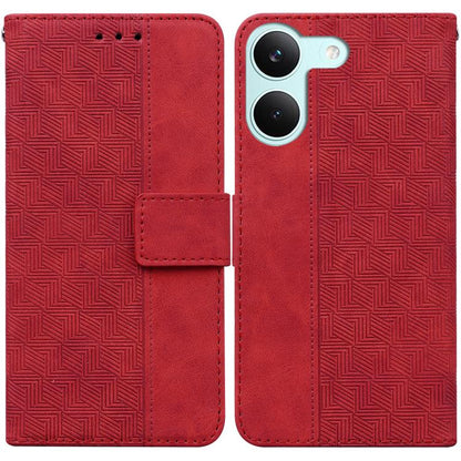 Geometric Embossed Leather Phone Case, For Redmi A7 Pro 4G / 5G 171mm / Poco C85x 5G, For Redmi Turbo 5 Max 5G / Poco X8 Pro Max 5G, For Redmi Turbo 5 5G / Poco X8 Pro 5G, For Redmi Note 15 Pro+ 5G 163.3mm / Poco M8 Pro 5G