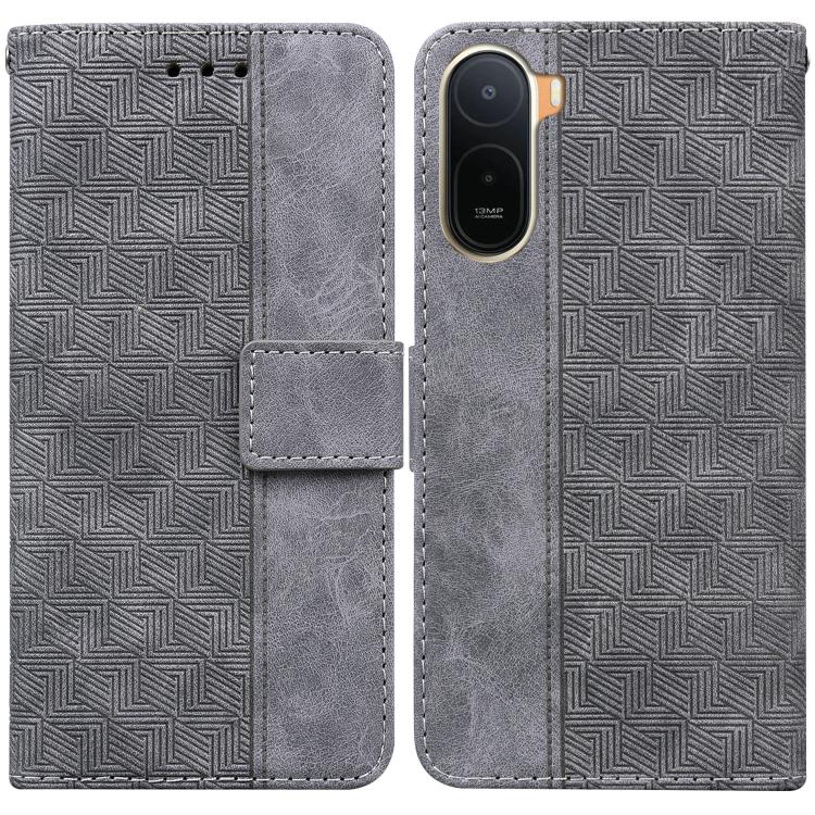 Geometric Embossed Leather Phone Case, For Redmi A7 Pro 4G / 5G 171mm / Poco C85x 5G, For Redmi Turbo 5 Max 5G / Poco X8 Pro Max 5G, For Redmi Turbo 5 5G / Poco X8 Pro 5G, For Redmi Note 15 Pro+ 5G 163.3mm / Poco M8 Pro 5G