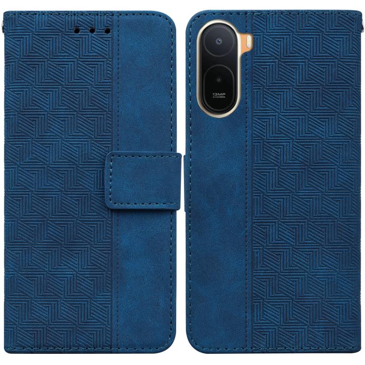 Geometric Embossed Leather Phone Case, For Redmi A7 Pro 4G / 5G 171mm / Poco C85x 5G, For Redmi Turbo 5 Max 5G / Poco X8 Pro Max 5G, For Redmi Turbo 5 5G / Poco X8 Pro 5G, For Redmi Note 15 Pro+ 5G 163.3mm / Poco M8 Pro 5G