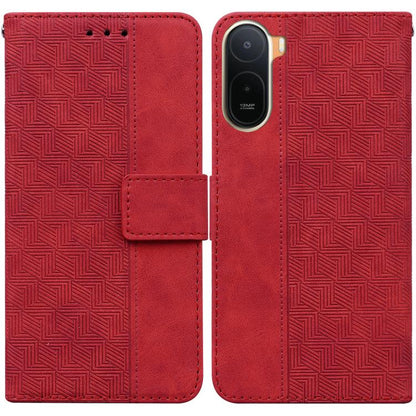 Geometric Embossed Leather Phone Case, For Redmi A7 Pro 4G / 5G 171mm / Poco C85x 5G, For Redmi Turbo 5 Max 5G / Poco X8 Pro Max 5G, For Redmi Turbo 5 5G / Poco X8 Pro 5G, For Redmi Note 15 Pro+ 5G 163.3mm / Poco M8 Pro 5G