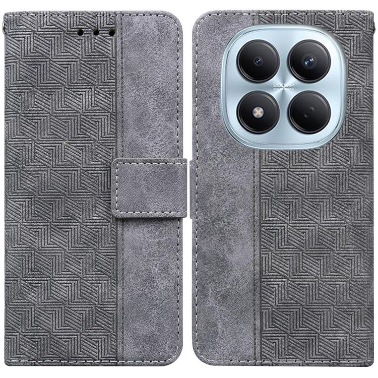 Geometric Embossed Leather Phone Case, For Redmi Note 15 4G / 5G Global 164mm / Poco M8 5G, For Redmi Note 15 Pro 4G Global 163.2mm, For Redmi Note 15 Pro 5G Global 163.6mm, For Redmi 15C 5G / 4G EU 173mm / Poco C85 5G