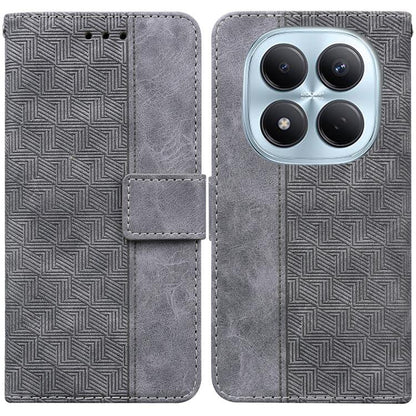 Geometric Embossed Leather Phone Case, For Redmi Note 15 4G / 5G Global 164mm / Poco M8 5G, For Redmi Note 15 Pro 4G Global 163.2mm, For Redmi Note 15 Pro 5G Global 163.6mm, For Redmi 15C 5G / 4G EU 173mm / Poco C85 5G