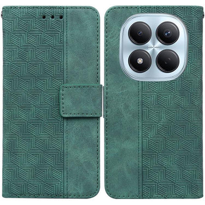 Geometric Embossed Leather Phone Case, For Redmi Note 15 4G / 5G Global 164mm / Poco M8 5G, For Redmi Note 15 Pro 4G Global 163.2mm, For Redmi Note 15 Pro 5G Global 163.6mm, For Redmi 15C 5G / 4G EU 173mm / Poco C85 5G