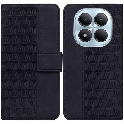 Geometric Embossed Leather Phone Case, For Redmi Note 15 4G / 5G Global 164mm / Poco M8 5G, For Redmi Note 15 Pro 4G Global 163.2mm, For Redmi Note 15 Pro 5G Global 163.6mm, For Redmi 15C 5G / 4G EU 173mm / Poco C85 5G