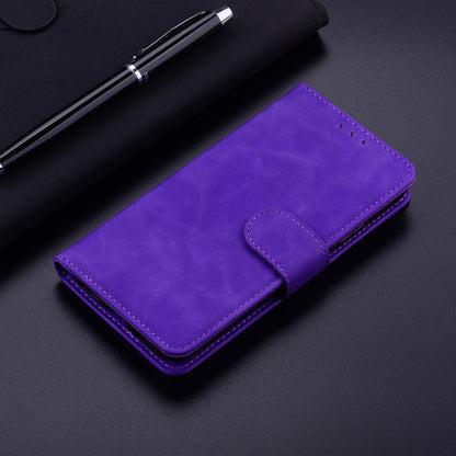 Skin Feel Pure Color Flip Leather Phone Case