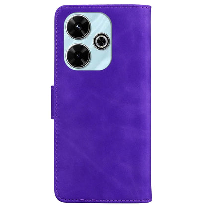 Skin Feel Pure Color Flip Leather Phone Case