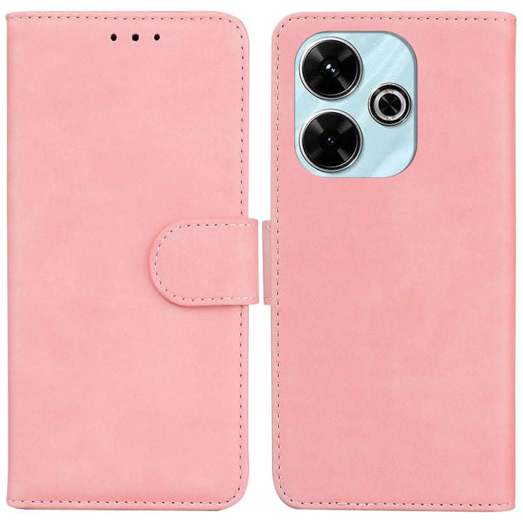 Skin Feel Pure Color Flip Leather Phone Case