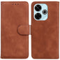 Skin Feel Pure Color Flip Leather Phone Case