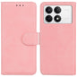 Skin Feel Pure Color Flip Leather Phone Case