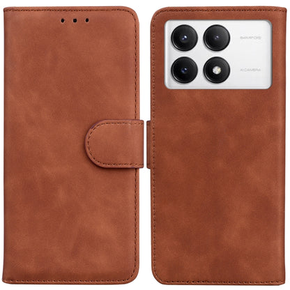 Skin Feel Pure Color Flip Leather Phone Case