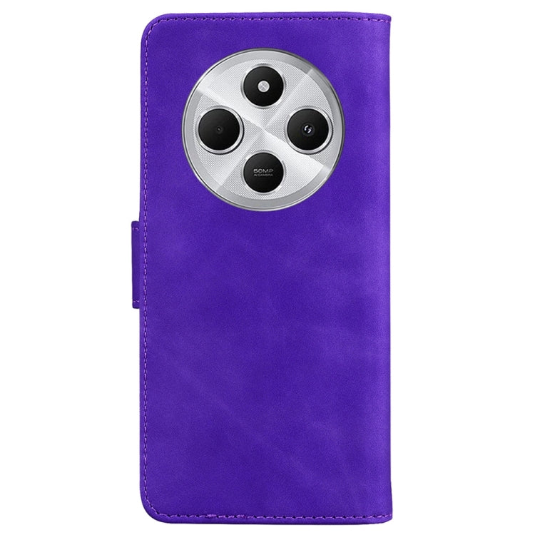 Skin Feel Pure Color Flip Leather Phone Case, For Redmi 14C 4G, For Redmi 13 4G