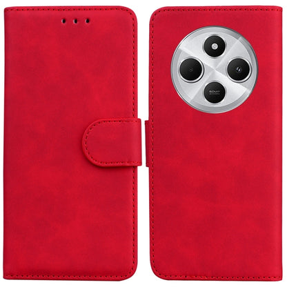 Skin Feel Pure Color Flip Leather Phone Case