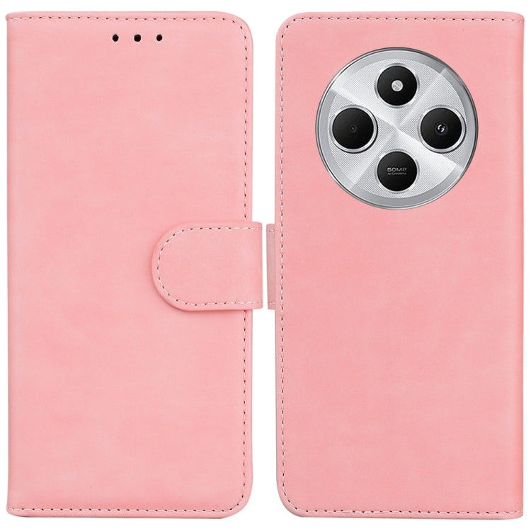 Skin Feel Pure Color Flip Leather Phone Case