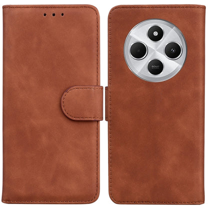 Skin Feel Pure Color Flip Leather Phone Case