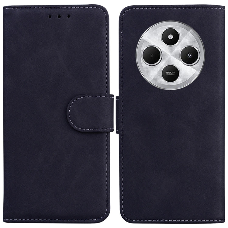 Skin Feel Pure Color Flip Leather Phone Case