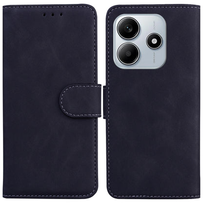 Skin Feel Pure Color Flip Leather Phone Case, For Redmi Turbo 4 / Xiaomi Poco X7 Pro, For Redmi Note 14 4G 163.25mm, For Redmi Note 14 5G, For Redmi Note 14 Pro / Note 14 Pro+ 5G