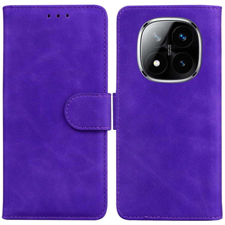 Skin Feel Pure Color Flip Leather Phone Case