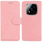 Skin Feel Pure Color Flip Leather Phone Case, For Redmi Turbo 4 / Xiaomi Poco X7 Pro, For Redmi Note 14 4G 163.25mm, For Redmi Note 14 5G, For Redmi Note 14 Pro / Note 14 Pro+ 5G