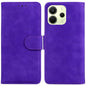 Skin Feel Pure Color Flip Leather Phone Case