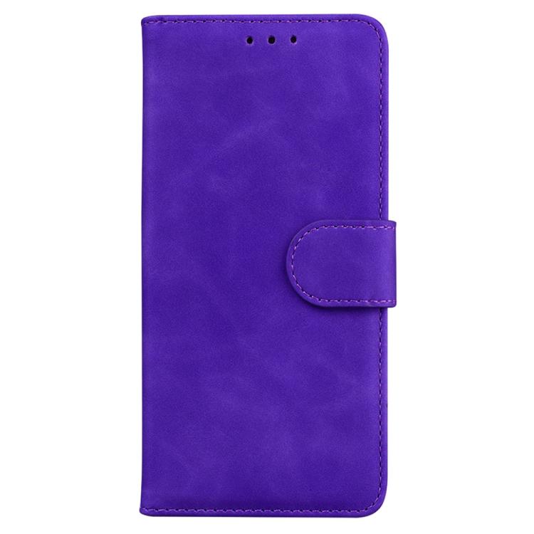 Skin Feel Pure Color Flip Leather Phone Case