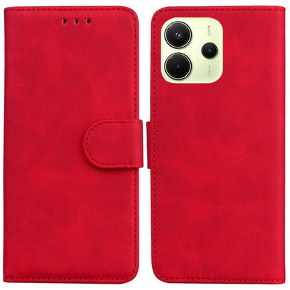Skin Feel Pure Color Flip Leather Phone Case