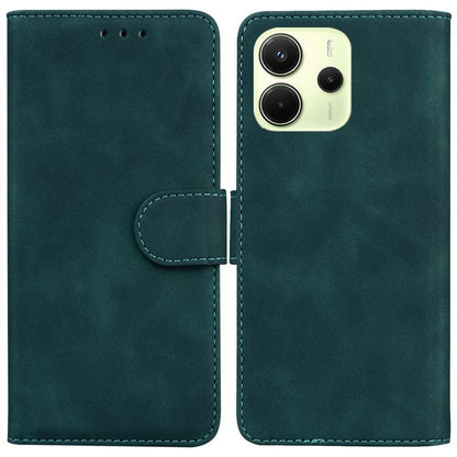 Skin Feel Pure Color Flip Leather Phone Case