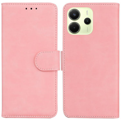 Skin Feel Pure Color Flip Leather Phone Case, For Redmi K80 / K80 Pro / Xiaomi Poco F7 Pro, For Redmi Note 14 4G 164.84mm, For Redmi Turbo 4 / Xiaomi Poco X7 Pro, For Redmi Note 14 4G 163.25mm