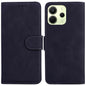 Skin Feel Pure Color Flip Leather Phone Case