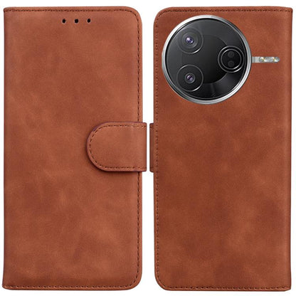 Skin Feel Pure Color Flip Leather Phone Case, For Redmi K80 / K80 Pro / Xiaomi Poco F7 Pro, For Redmi Note 14 4G 164.84mm, For Redmi Turbo 4 / Xiaomi Poco X7 Pro, For Redmi Note 14 4G 163.25mm