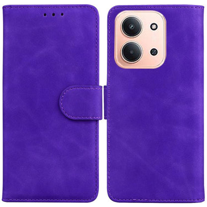 Skin Feel Pure Color Flip Leather Phone Case, For Redmi Note 15 Pro 5G Global 163.6mm, For Redmi 15C 5G / 4G EU 173mm / Poco C85 5G, For Redmi Turbo 4 Pro / Xiaomi Poco F7, For Redmi A5 4G 173.3mm